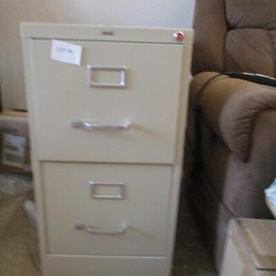 2 Drawer Metal File Cabinet