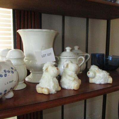 Home brand S&P Shakers, Sugar bowls, vase