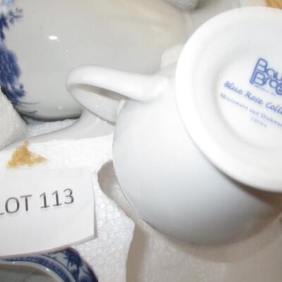 Baum Bros Blue Rose Teaset