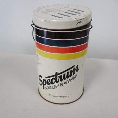 Vintage Spectrum Stainless Flatware Can