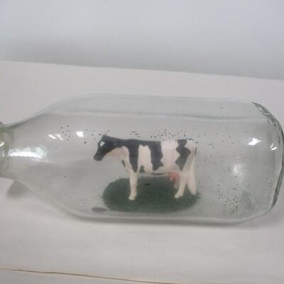 Kitchen Art Humor Cow In A Bottle