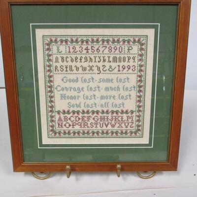 Framed Needlework Art