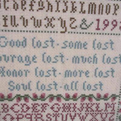 Framed Needlework Art