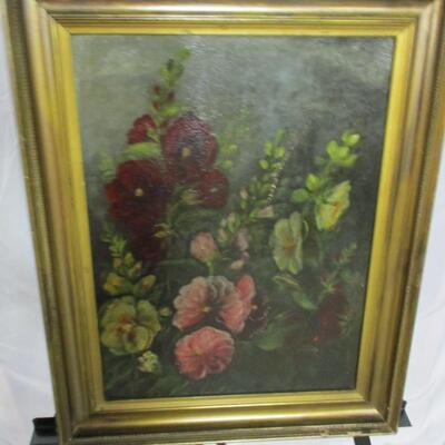 Framed Floral Painting