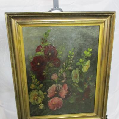 Framed Floral Painting