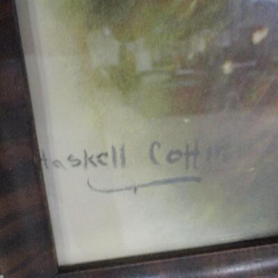 Framed Artwork Of A Pretty Lady