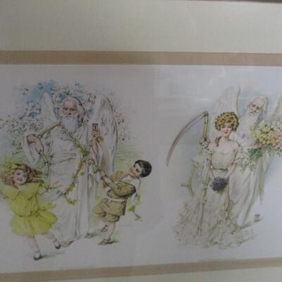 Framed Father Time Artwork