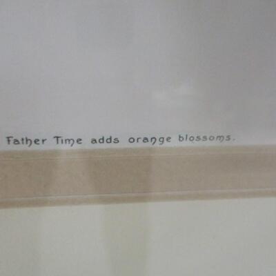 Framed Father Time Artwork