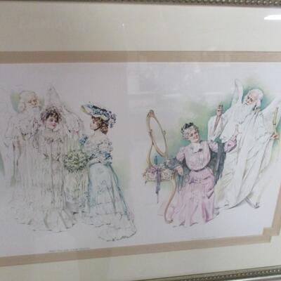 Framed Father Time Artwork