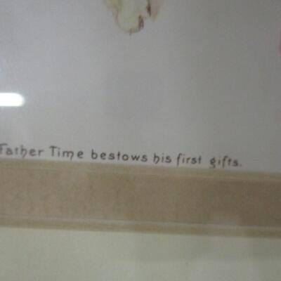 Framed Father Time Artwork