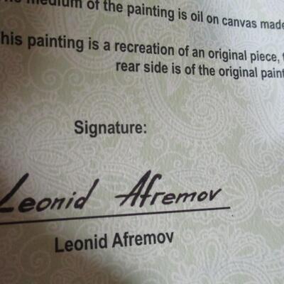 Leonid Afremov Painting "Notre Dame De Pairs Cathedral"