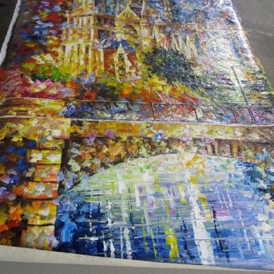 Leonid Afremov Painting "Notre Dame De Pairs Cathedral"