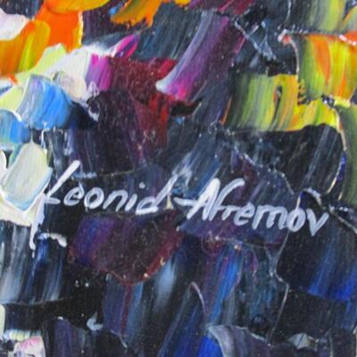 Leonid Afremov Painting "Notre Dame De Pairs Cathedral"