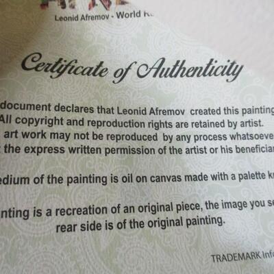 Leonid Afremov Painting "Notre Dame De Pairs Cathedral"