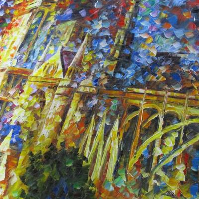 Leonid Afremov Painting "Notre Dame De Pairs Cathedral"
