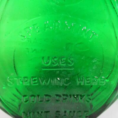 Vintage Clevenger Bros Blown Glass Herb Bottles