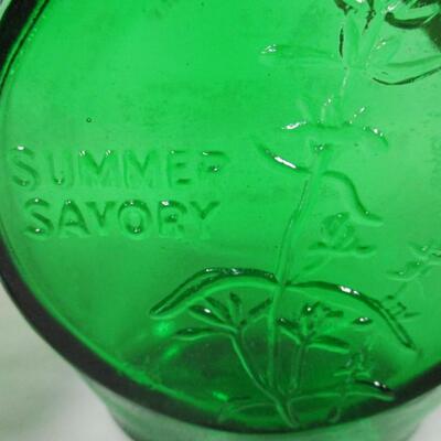 Vintage Clevenger Bros Blown Glass Herb Bottles