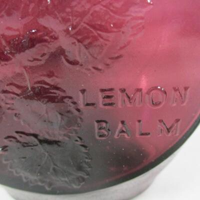 Clevenger Bros Blown Glass Herb Bottle