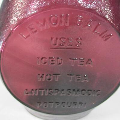 Clevenger Bros Blown Glass Herb Bottle