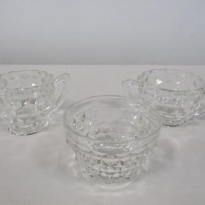 Fostoria Creamer & Sugar Dishes