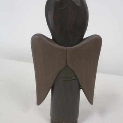 Carved Wood Angel Statue