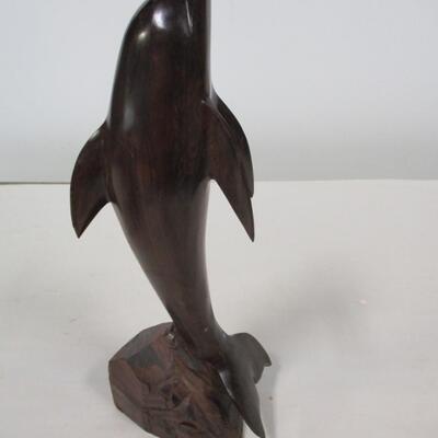 Carved Wood Dolphin