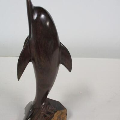 Carved Wood Dolphin