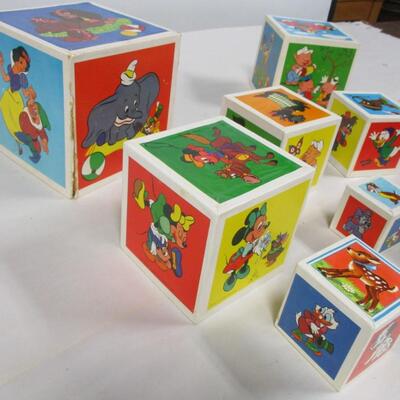 Walt Disney Productions Nesting Blocks & Puzzles (see all pictures)