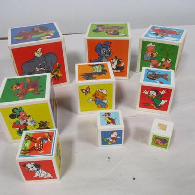 Walt Disney Productions Nesting Blocks & Puzzles (see all pictures)