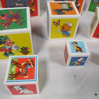 Walt Disney Productions Nesting Blocks & Puzzles (see all pictures)
