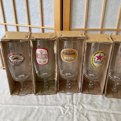 Vintage International Beer Glasses
