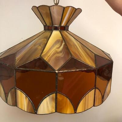 P45- Stained Glass Light Fixture