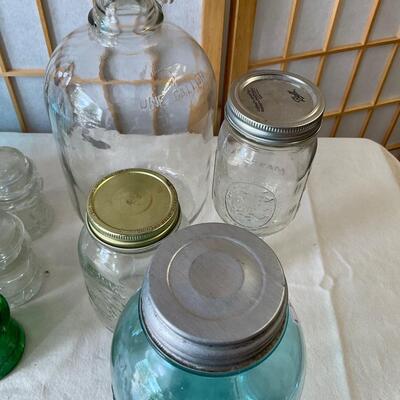 Vintage jars & insulators