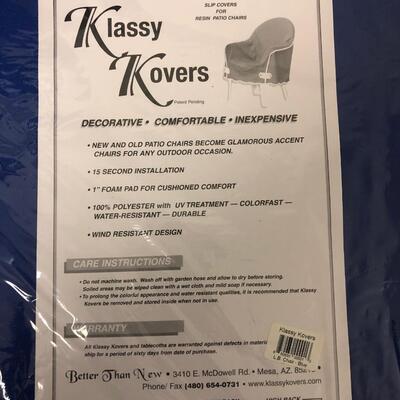 P64- 4 Klassy Kover chair covers (2 new)