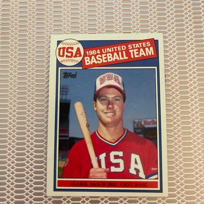1986 Leaf Mark McGwire US team #46