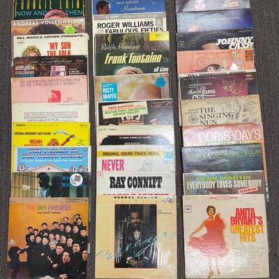 Vinyl Record Lot 10, 30 Albums Various Artists