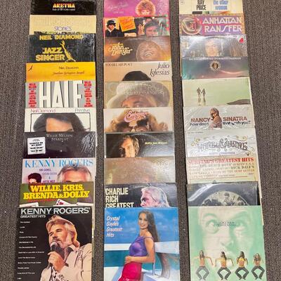 Vinyl Record Lot 14, 30 Albums Various Artists