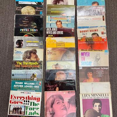 Vinyl Record Lot 15, 30 Albums Various Artists