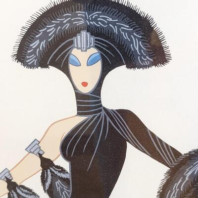 Erte Symphony in BLACK Serigraph, Signed and Numbered