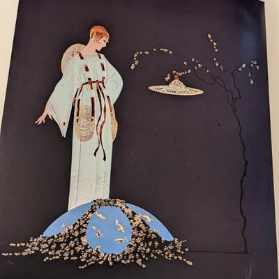 Erte Moon Garden Signed and Numbered Serigraph