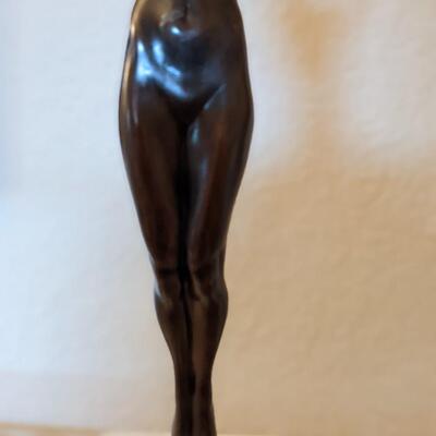Frederick Hart's Olympic Collection Ascent to Victory, Female Bronze & Acrylic Sculpture