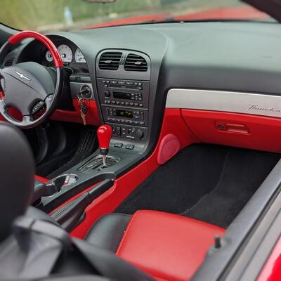 Like New 2003 Lipstick Red Ford Thunderbird, Only 41,439 Miles!