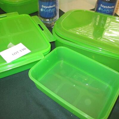 Lockin Green Plastic Containers