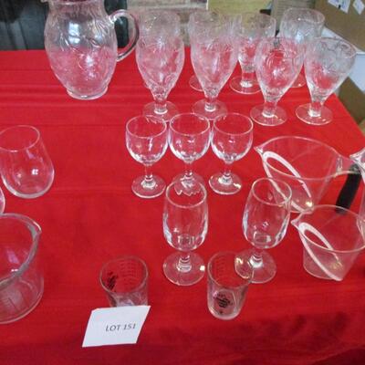 Glass Pitcher, Glassware, Measuring cups