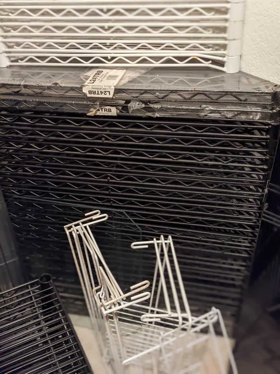 Extensive Inventory of New, High Quality, Versatile InterMetro Shelving