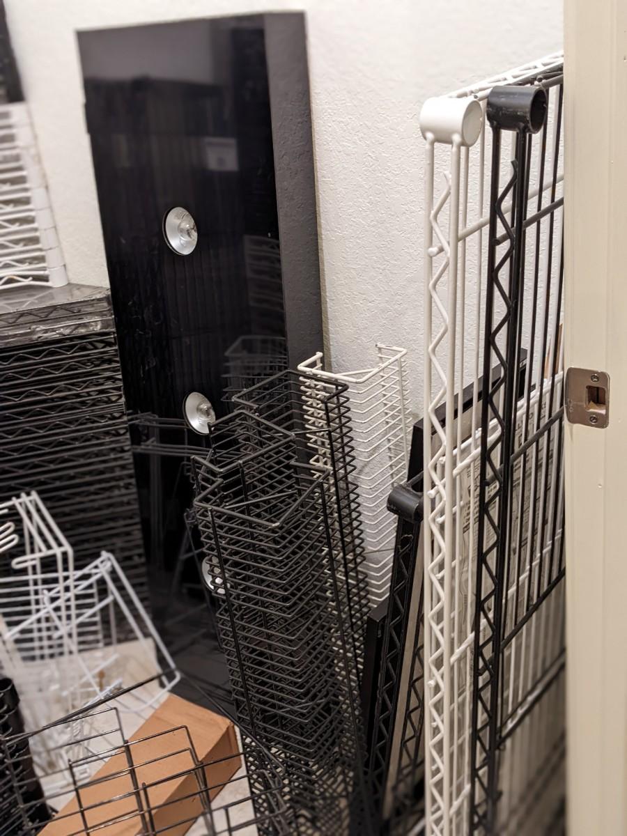 Extensive Inventory of New, High Quality, Versatile InterMetro Shelving