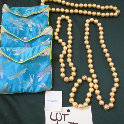 Pearl Necklaces & Bracelet.