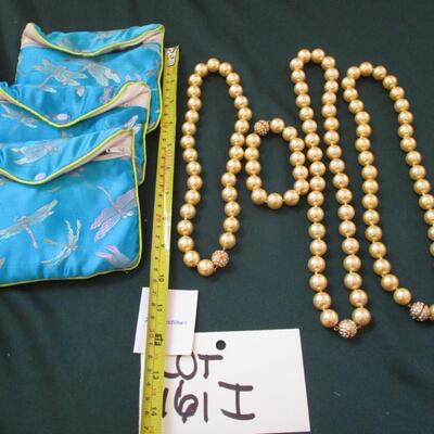 Pearl Necklaces & Bracelet.