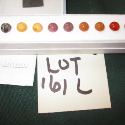 Lee Sands Mother of Pearl Statement Necklace. Cubic Zirconia Sterling Earrings