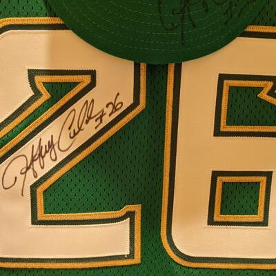Autographed Jeff Cirillo #26 Jersey and Cap, GAME WORN ST PATRICK DAY